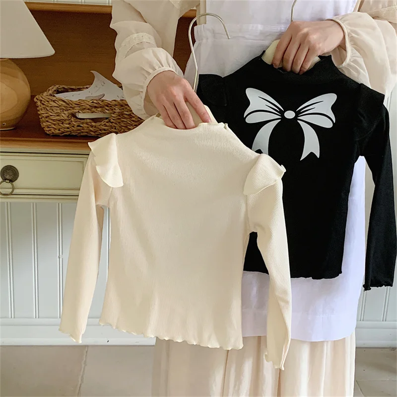 Camisa manga larga con lazo para bebé – Temporada de primavera y otoño - imagen 2