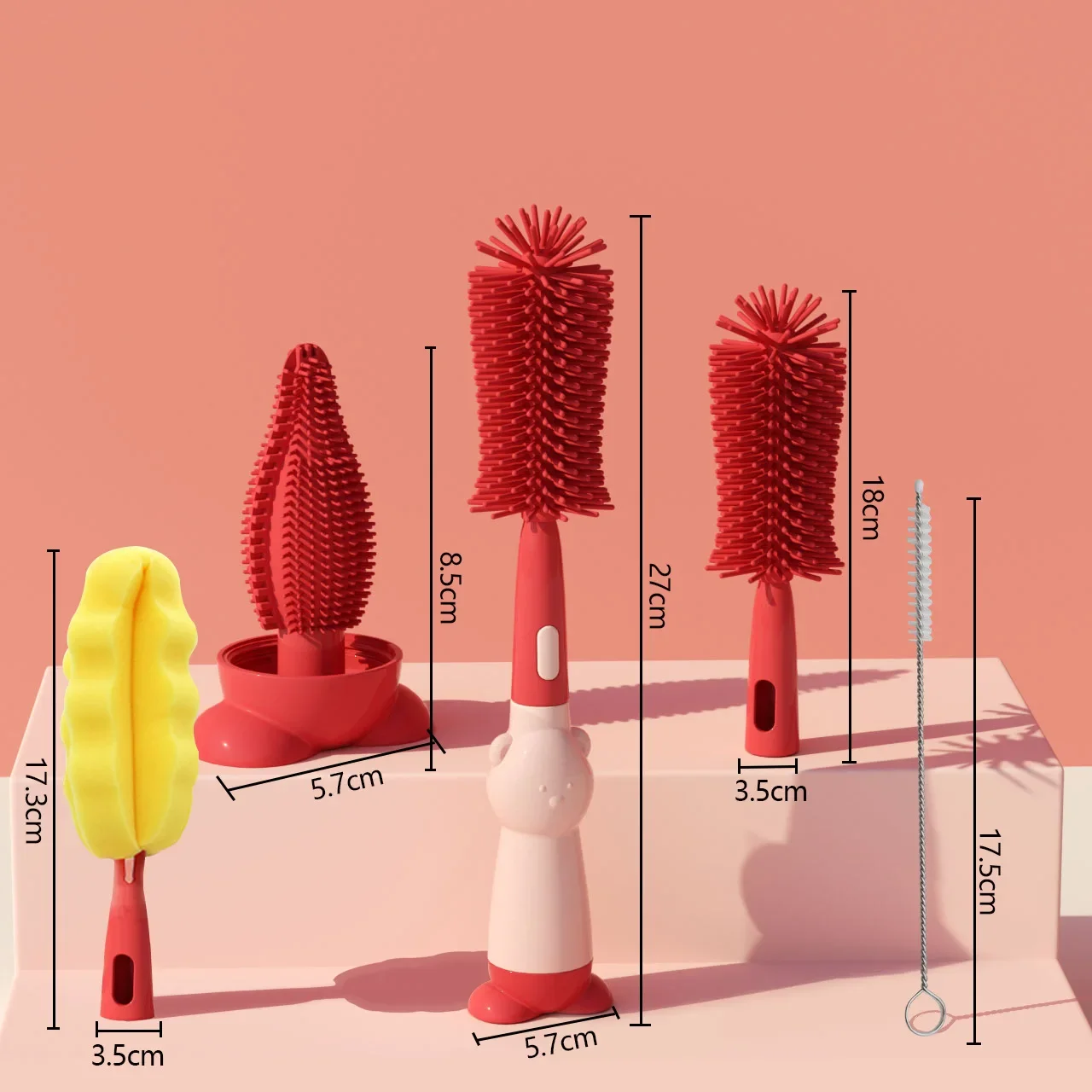 4 pcs red