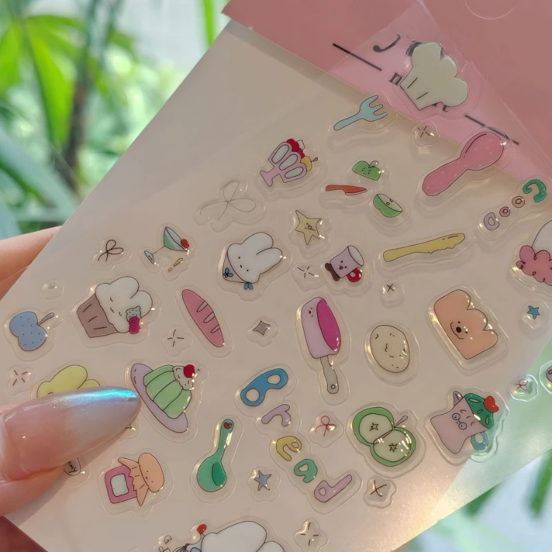 Dibujos animados Ins nueva pegatina en relieve arco lindo cachorro patrón de dibujos animados DIY decoración tridimensional del teléfono móvil