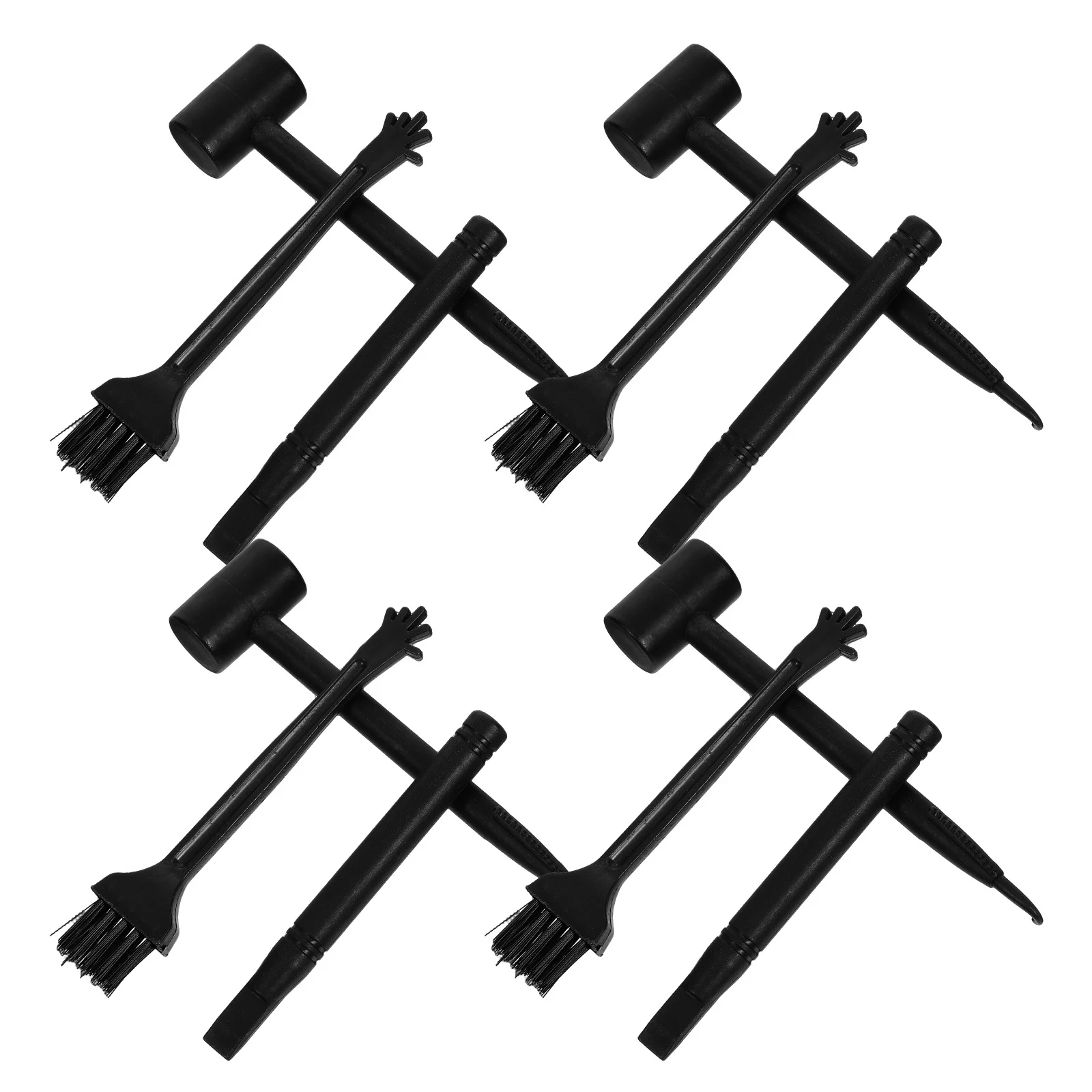 10 juegos de herramientas de excavación de arqueología, martillos de plástico, cinceles, cepillos, excavación de dinosaurios, juego educativo de ciencia de tallo