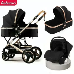 Cochecito 3 en 1 para bebé recién nacido – Plegable aluminio ligero