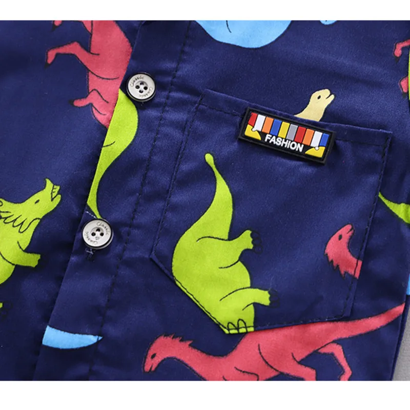 Nueva ropa de verano para bebés, traje para niños, camisa de dibujos animados, pantalones cortos, 2 unids/set, disfraz informal para niños, ropa para niños, chándales infantiles - imagen 5