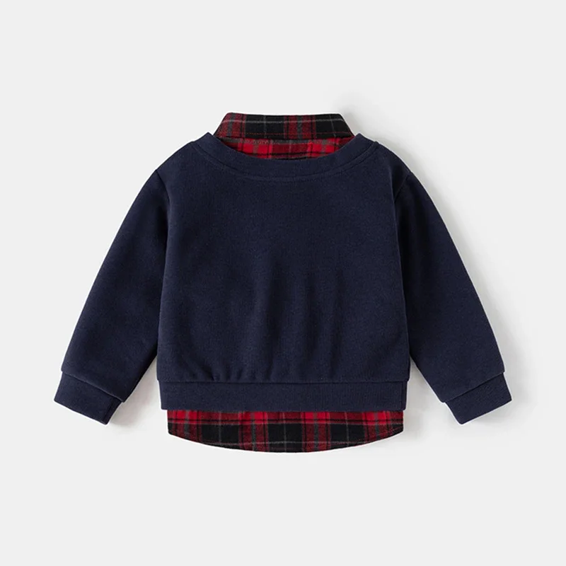 MILANCEL Sudadera con capucha para niños 2-6T - Estilo Preppy - imagen 2