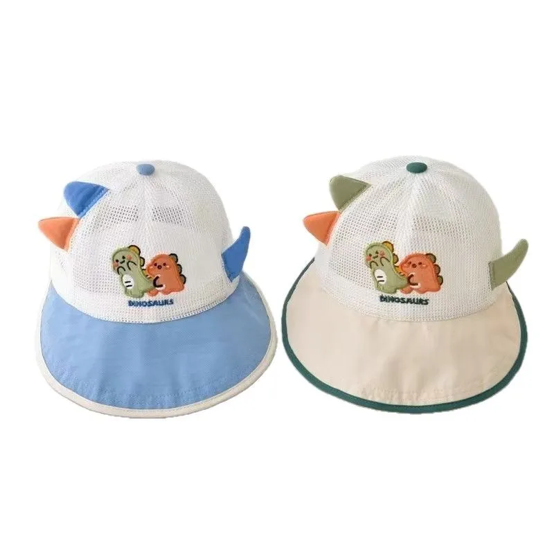 ‌ Sombrero para el sol de verano para bebé, gorra de béisbol de malla transpirable con protección UV, dinosaurios ligeros, gorras de sombrilla para exteriores para niños pequeños - imagen 4