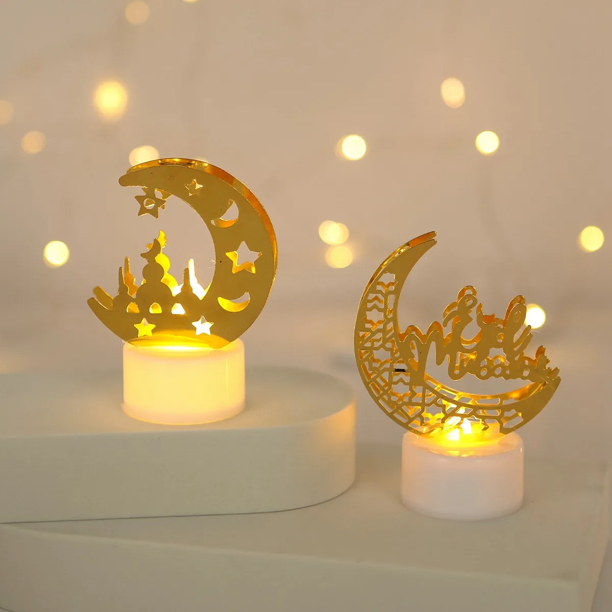 Vela Eid Mubarak FENGRISE LED decoración Ramadán hogar fiesta islámica - imagen 4