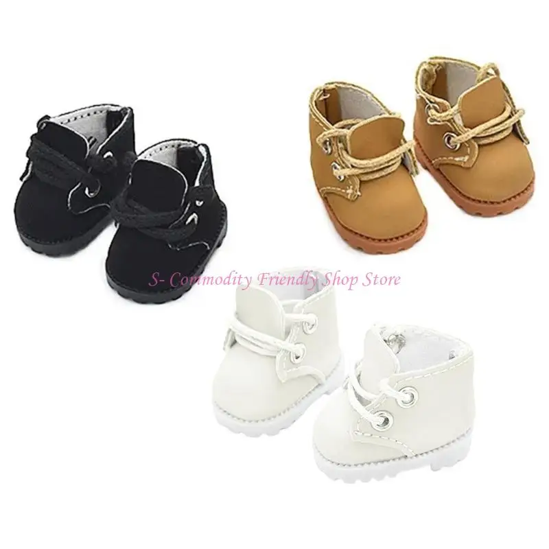 Zapatos en miniatura botín 85ae Fashion PU para accesorio exhibición muñecas en anime - imagen 3