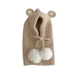 Gorro de lana gruesa a prueba de viento con protección para oídos