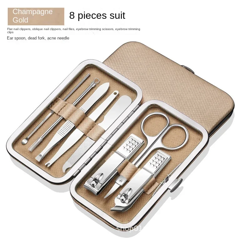 8-piece set gold