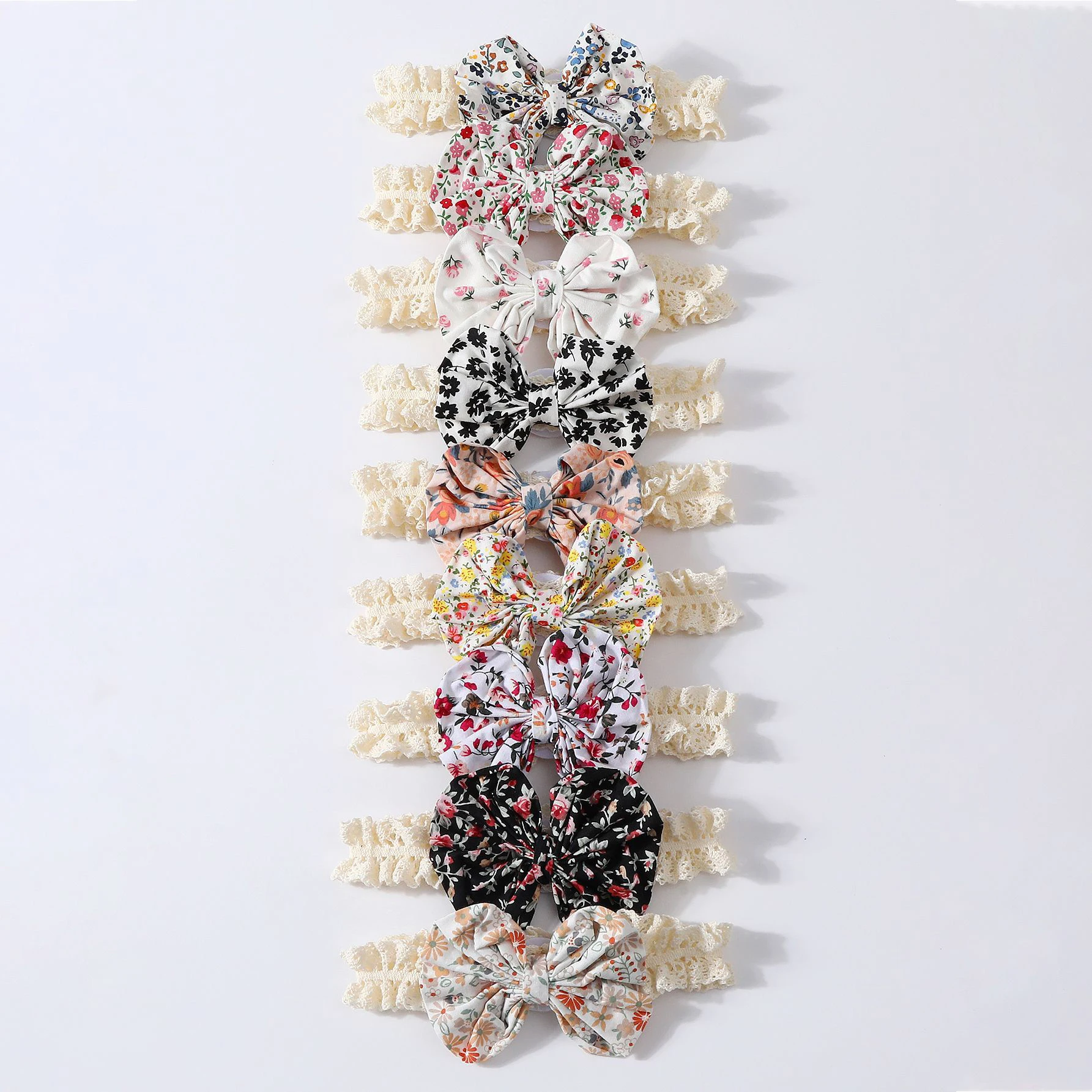 Calcetines newborn con lazo floral – Antideslizantes - imagen 4