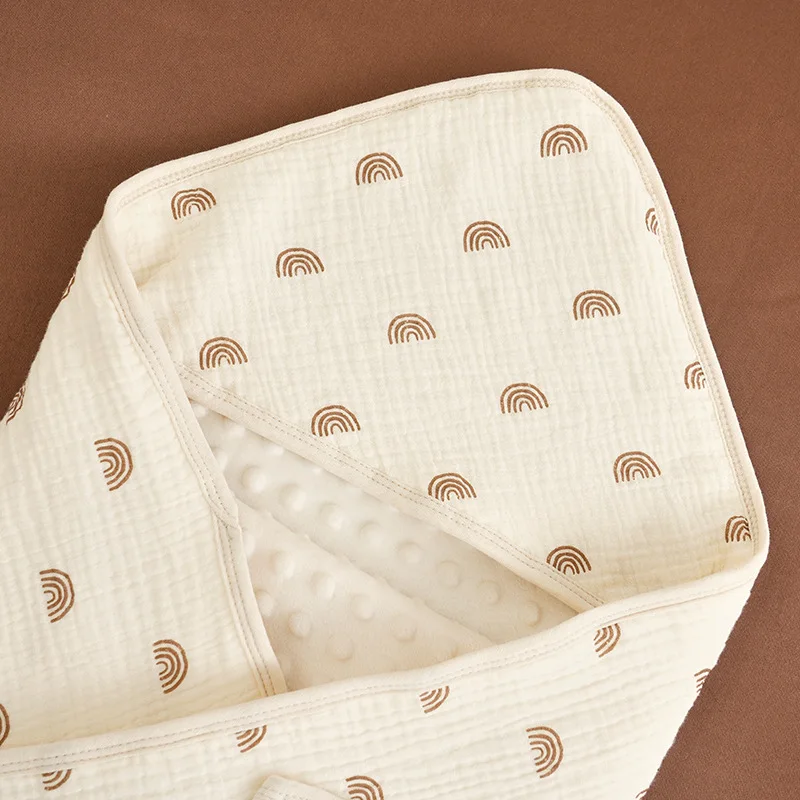 Manta de algodón suave para recién nacido, manta bonita de dibujos animados para bebé recién nacido, manta fina de algodón puro para bebé de verano - imagen 3