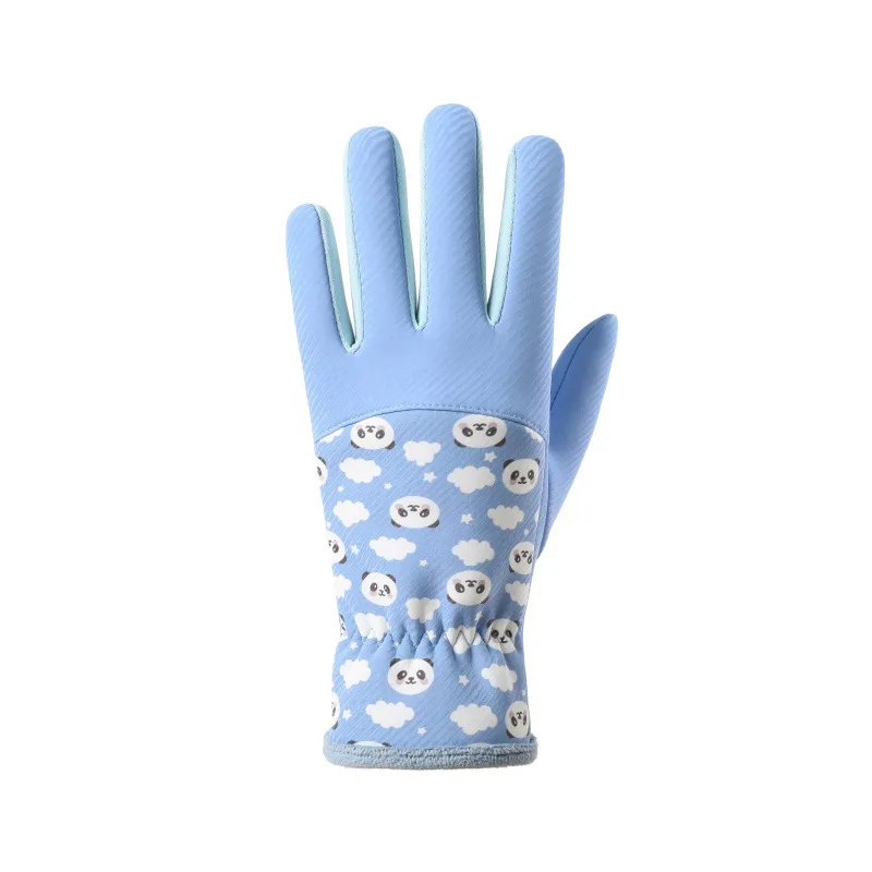 Guantes térmicos infantiles a prueba de viento con estampado de panda - imagen 3