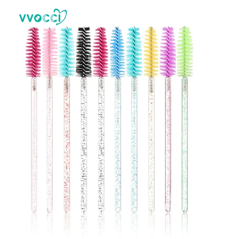 50 uds/botella en estuche, venta al por mayor, cepillos para extensiones de pestañas con contenedor, varillas para rímel, carretes - imagen 2