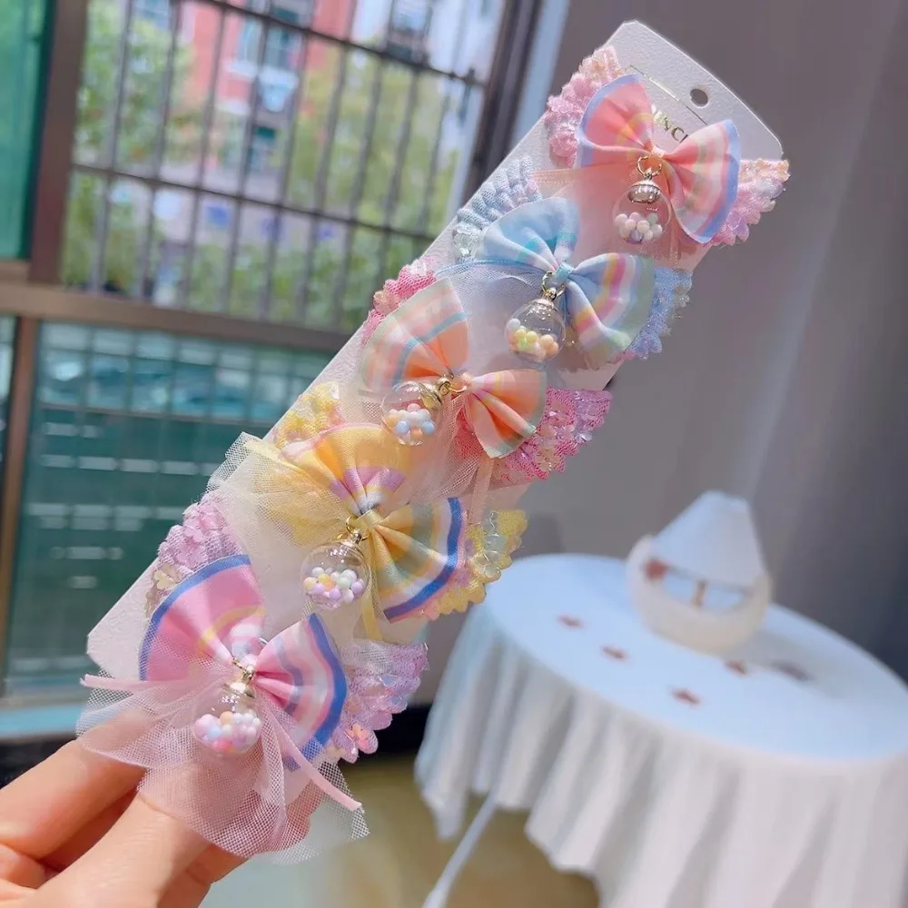 10 Uds. Pinza para el pelo de mariposa de princesa con lazo para mujer y niña, horquillas con lazo, tocado bonito, accesorios para el cabello a la moda - imagen 2