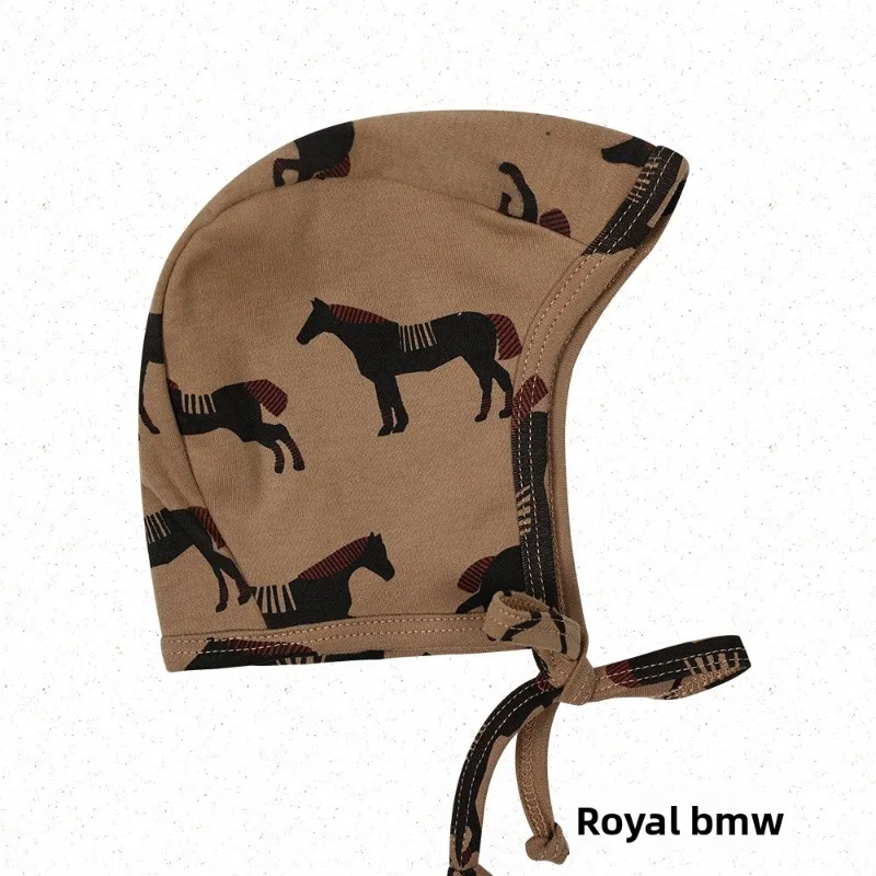 2025 nuevos sombreros con orejeras de punto para recién nacidos de otoño-invierno, transpirables que absorben el sudor, cordón ajustable, cálido a prueba de viento