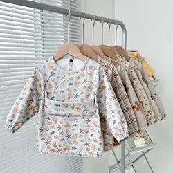 Delantal de alimentación impermeable, suave para niños y bebés