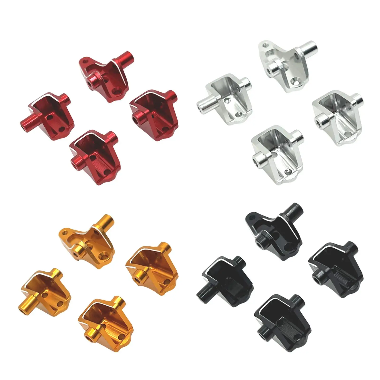4Pcs Pull Rod Mount Seat 1/10 Easy Control Upgrade Axle Tie Rod Fixing Seat RC Parts Front Rear Rod Holder for R1002 R1001 R1003