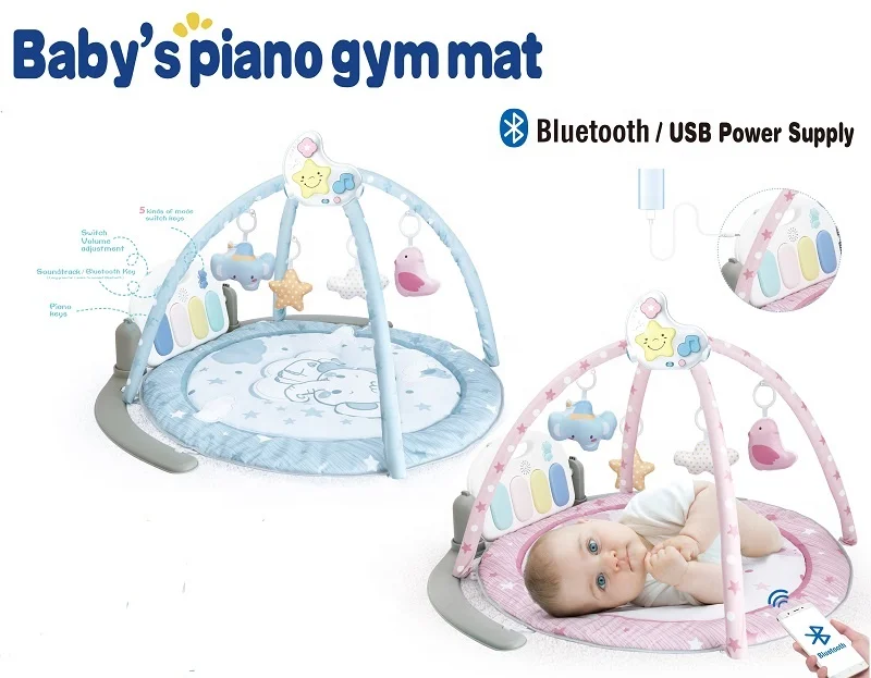 Noticias, juguetes educativos para edades tempranas, estante de Fitness multifuncional, gimnasio para bebé, juego de Piano, estera para dormir, juguetes de interior para niños - imagen 2