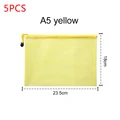 A5 5 PIEZAS AMARILLO