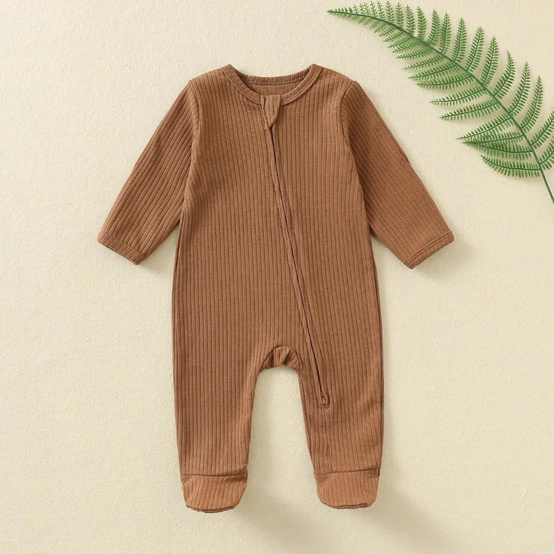 Mameluco pijama bebé invierno con cremallera y manga larga - imagen 4