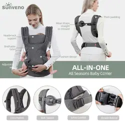 Portabebés Sunveno ergonómico para recién nacido – Soporte cuello regulable