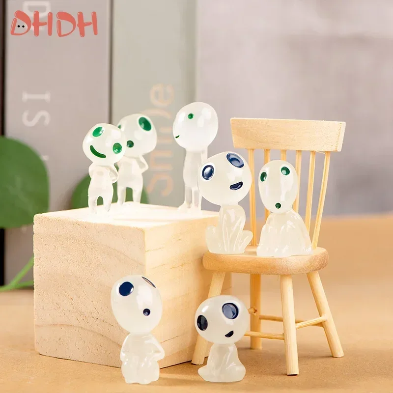 10 Uds. Decoración de paisaje en miniatura, elfos luminosos, estatua luminosa decorativa para jardín al aire libre, decoración de paisaje de pecera - imagen 4