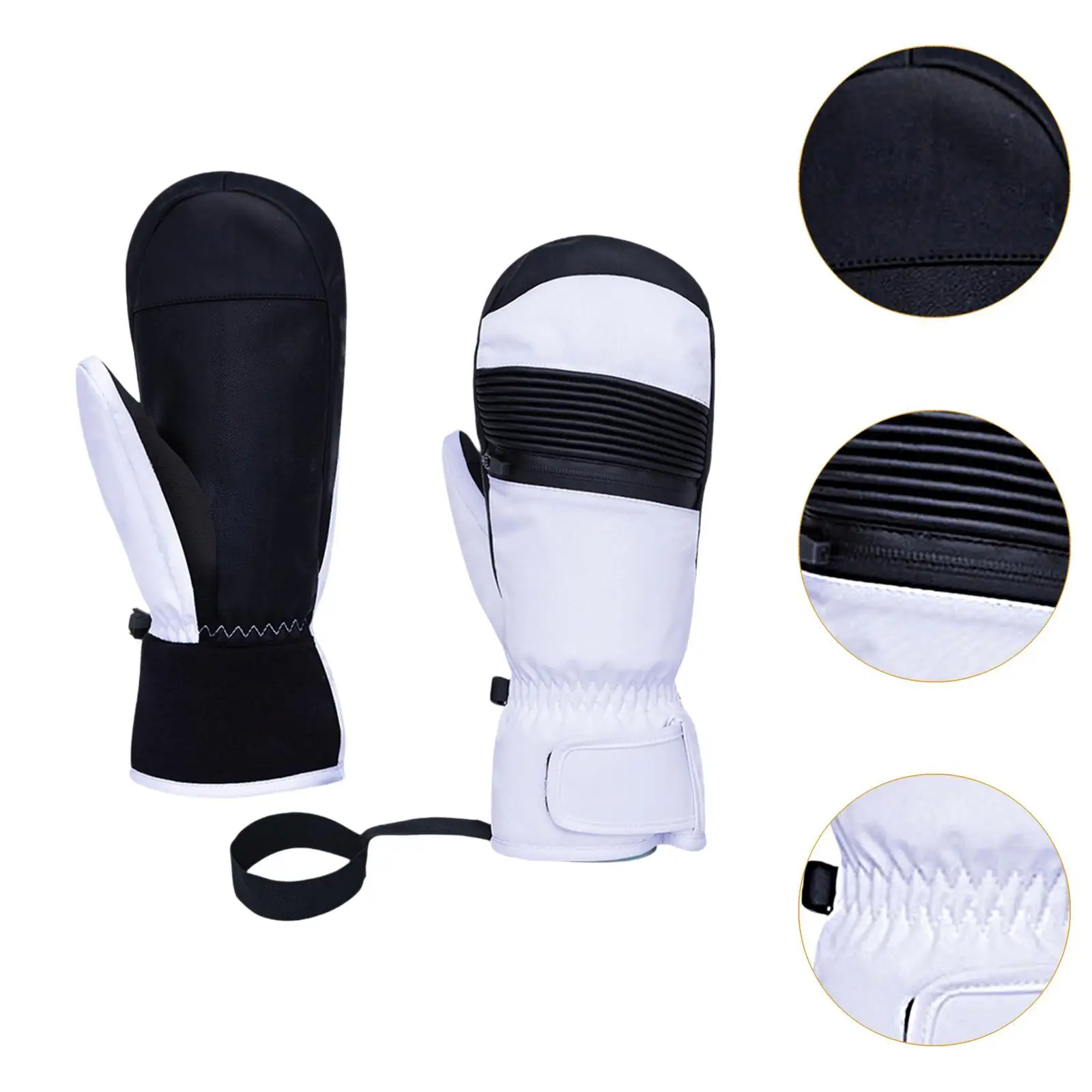 1 Pair Skiing Equipment Portable Snow Mittens Multipurpose Ski Gloves Adults Snow Mitts Winter Warming Gloves for Skiing Outdoor - imagen 3