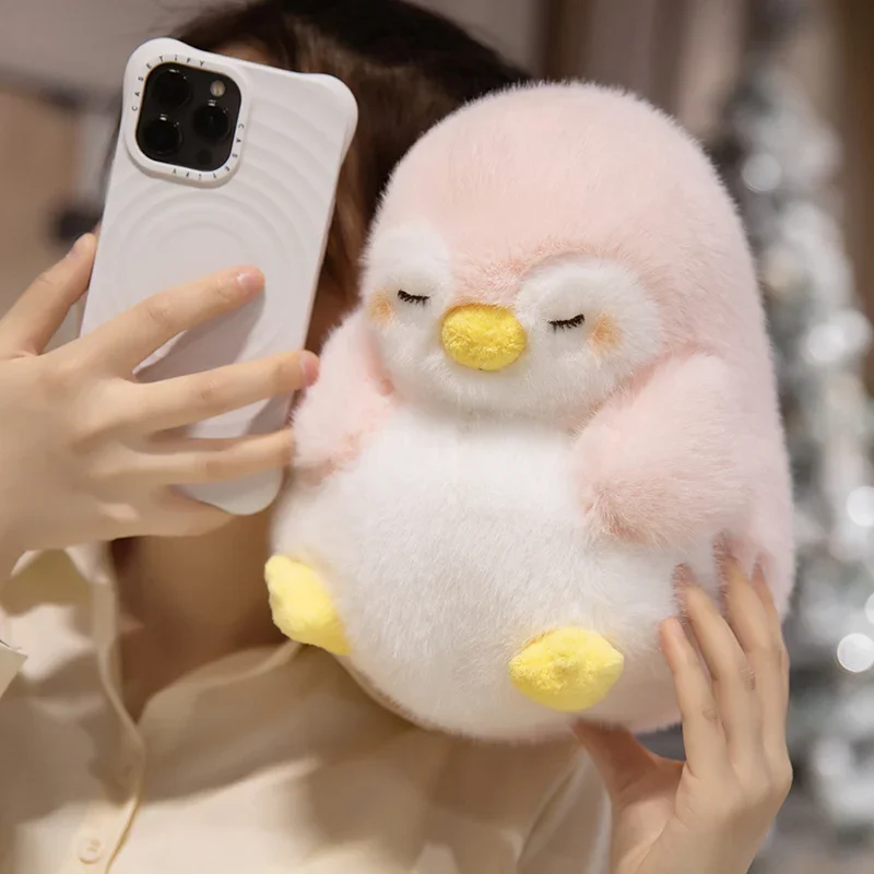 20/30/40cm pingüino curativo almohada negro pingüino rosa Animal relleno suave buenas noches sueño muñeca relajante regalo de cumpleaños - imagen 4