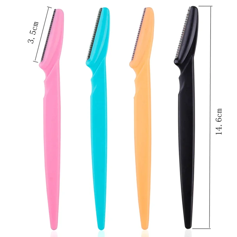 Recortador de cara, cuchillo de afeitar para ojos, Karsyngirl, 20 unids/set, cuchillas para cejas, herramientas de maquillaje para dar forma, raspador de depilación corporal Facial - imagen 2