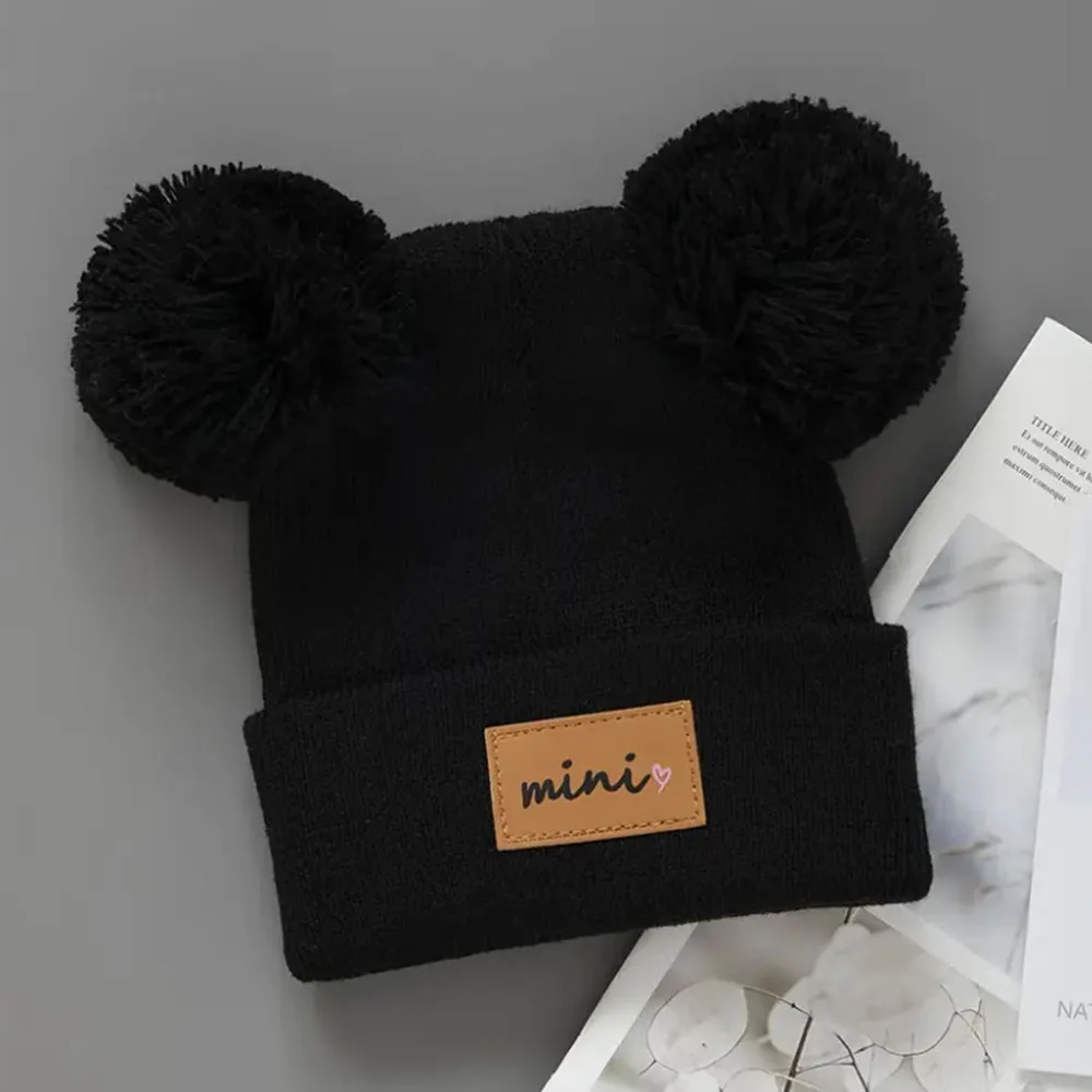 Gorro de punto acrílico suave para 0-3 años: gorro cálido, elástico, ligero y transpirable para actividades al aire libre de otoño/invierno - imagen 3