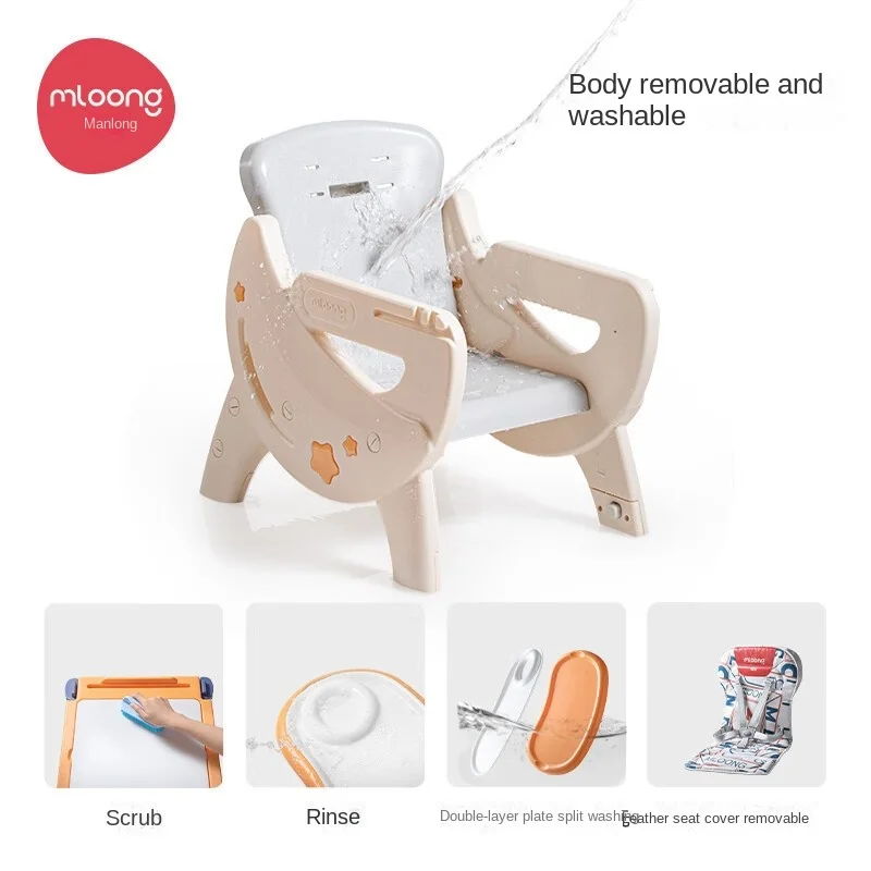 LAZYCHILD-Silla de comedor versátil para niños, sillón de aprendizaje para el crecimiento del bebé, para comer, para el hogar - imagen 3