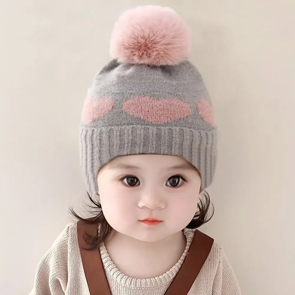 Gorro de lana para bebé recién nacido con pompón – Antiviento - imagen 5