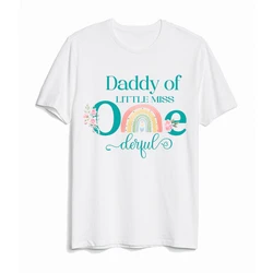 Miss One Derful Camiseta arcoíris para niña de algodón suave y cómoda