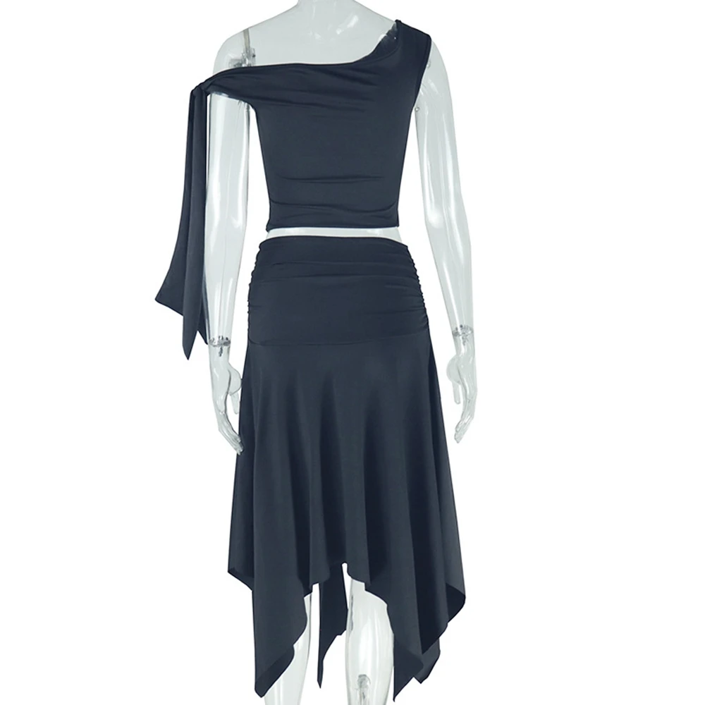 Vestido premamá para sesión de fotos – Elegante conjunto de dos piezas - imagen 5