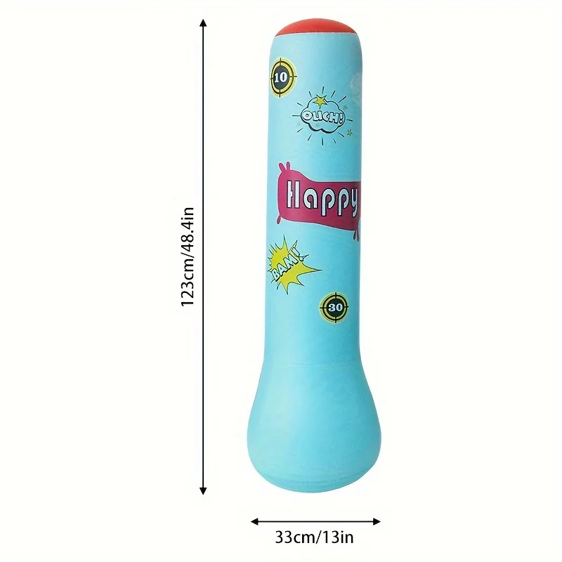 Saco de boxeo inflable Bopper para niños con acción de rebote, juguetes inflables, bolsa Bop para niños, regalos con guantes opcionales - imagen 2