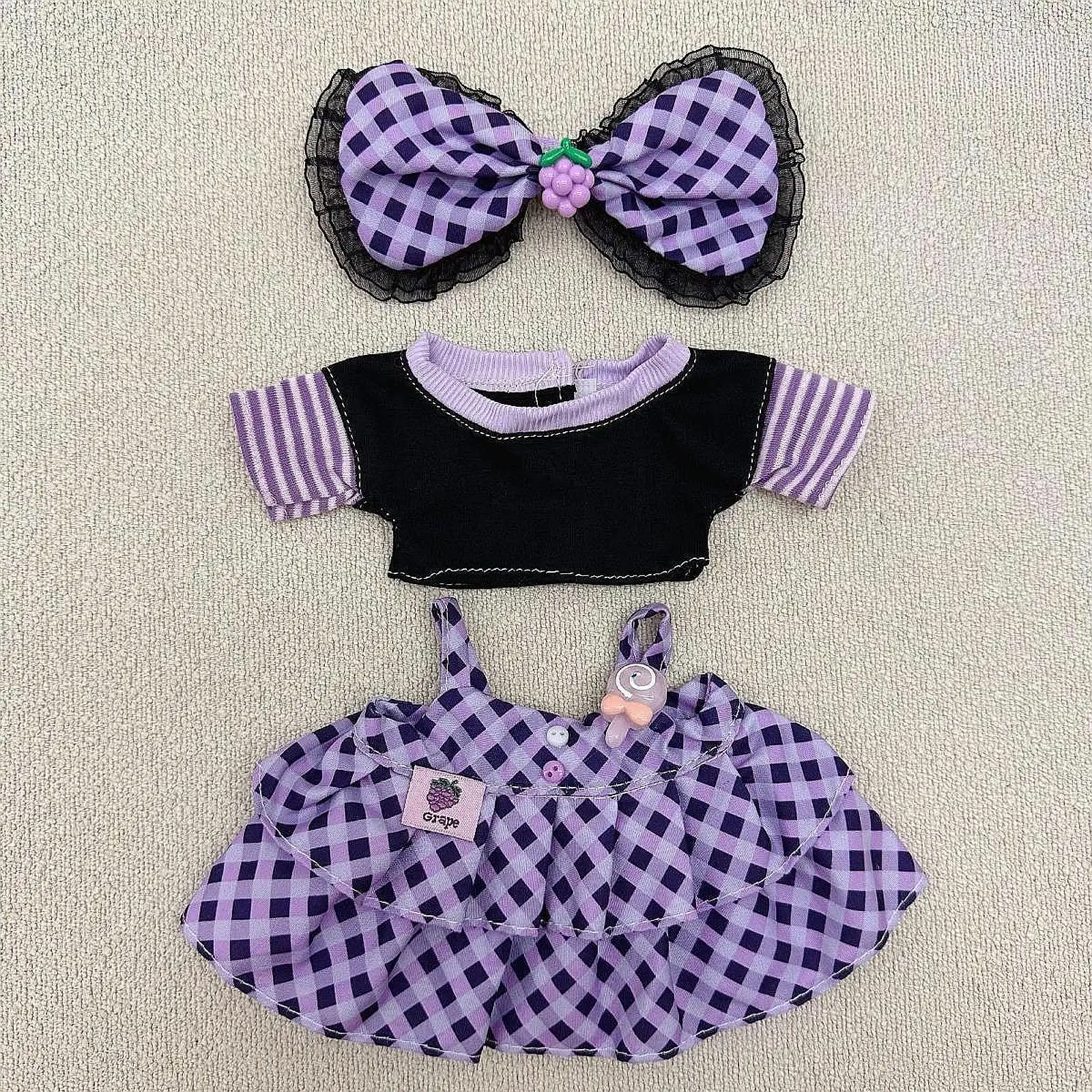 20cm Cotton Doll Clothes Cute DIY Plush Doll Accessories Cotton Doll Costume