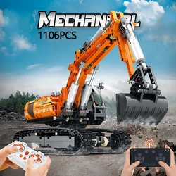 Set construcción excavadora RC orugas para niños