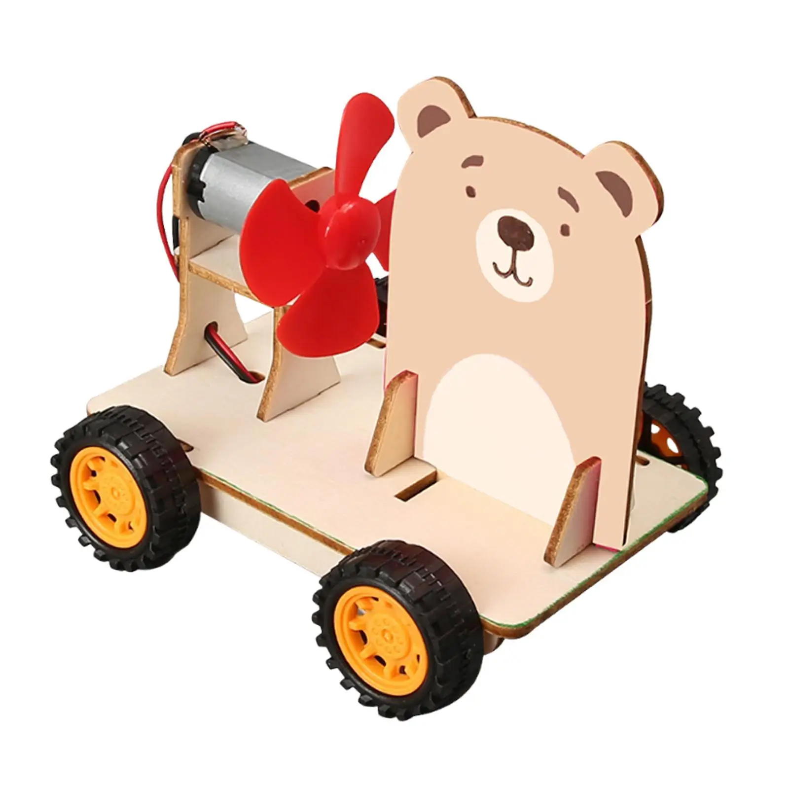 Action and Reaction Forces Car Model DIY Kits 3D Assemble Car Teaching Materials Wood Puzzle Toy Stem Project for Teens Kids