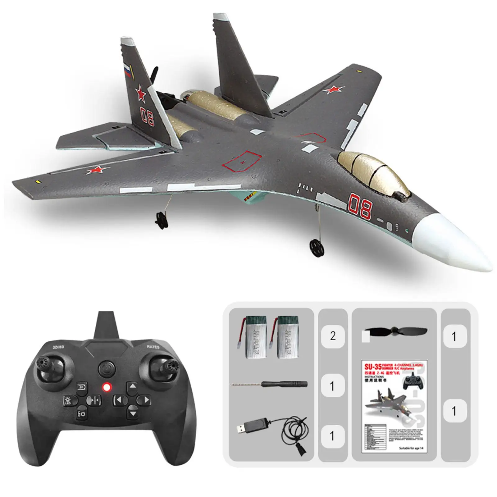 6 Axis Fighter Jet RC Aircraft Fighter Altitude Hold Rc Plane Remote Control