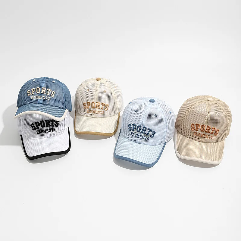 Gorra de béisbol de malla para exteriores para niños, gorro de béisbol fino para estudiantes, gorra Snapback para niño y niña, sombrero de pesca de Hip Hop a la moda para chico - imagen 2