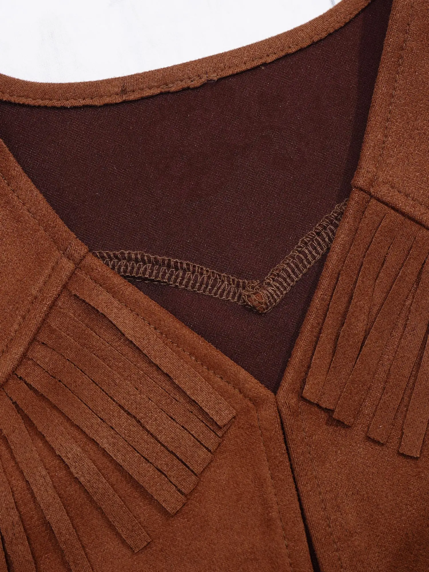 Chaleco de disfraz de vaquero occidental para niños, con pañuelo y sombrero de fieltro con cordón para Halloween, Carnaval, Cosplay, fiesta temática - imagen 5