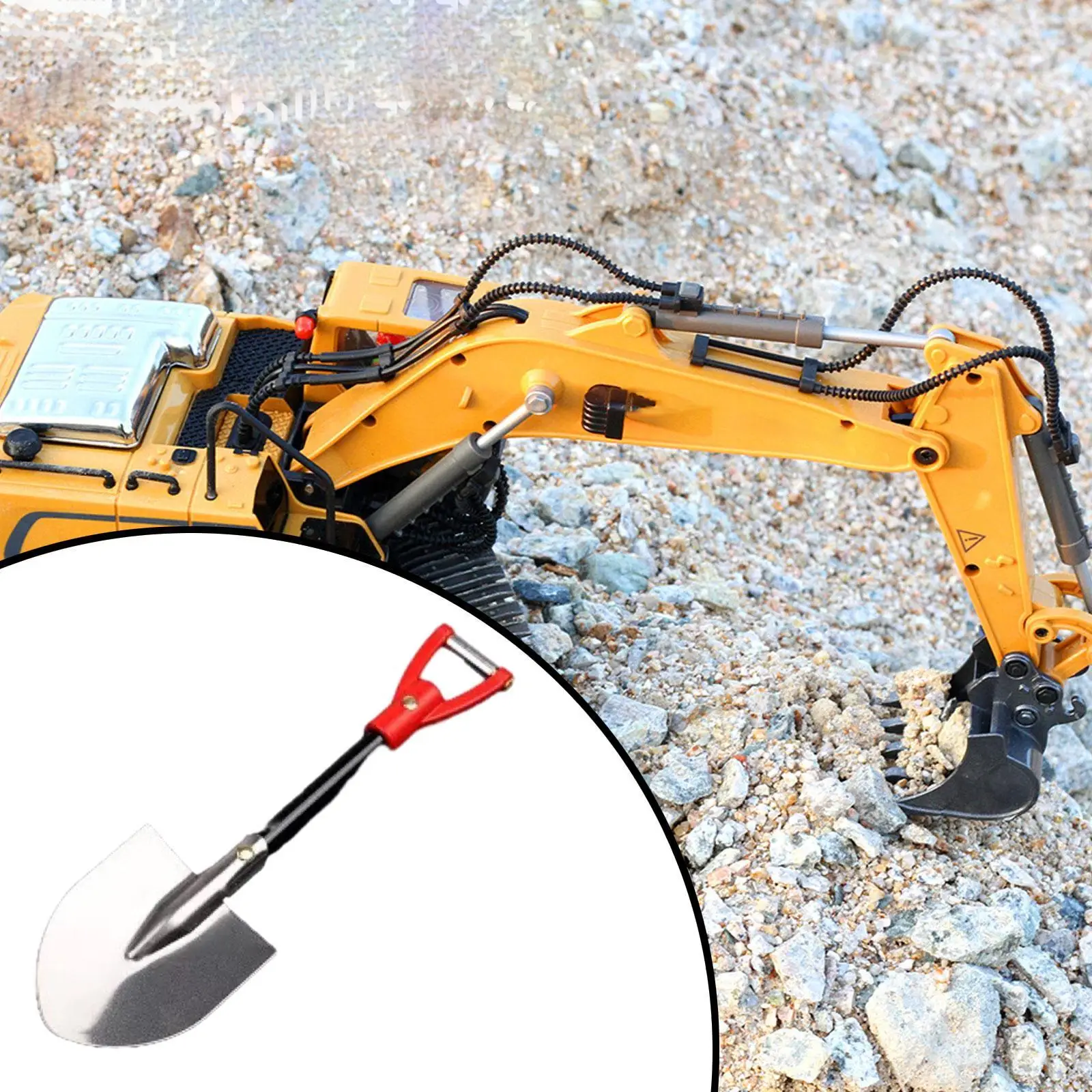 RC Car Decorative Spade Metal Simulation Tool Attractive for 1/12 Car Truck Rock Crawler