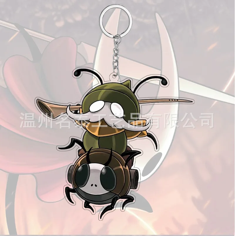 LLavero de acrílico de Caballero hueco de Anime, accesorios creativos para bolso, dijes, colgante para mochila, llavero divertido, regalo para seguidores - imagen 3