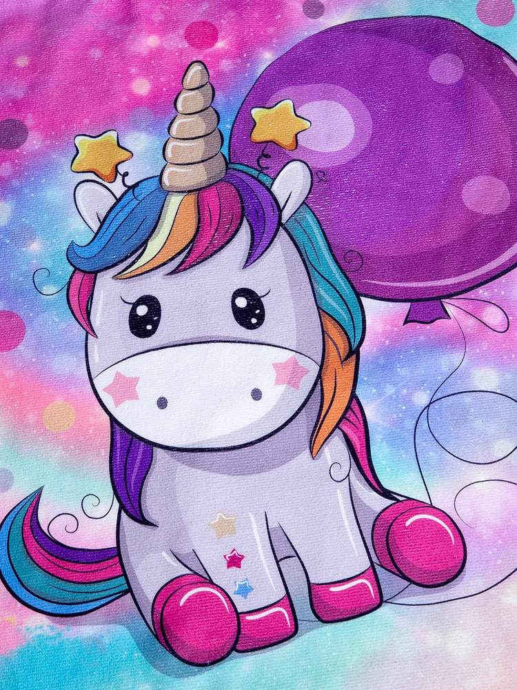 Toalla de baño con capucha infantil unicornio suave - imagen 2