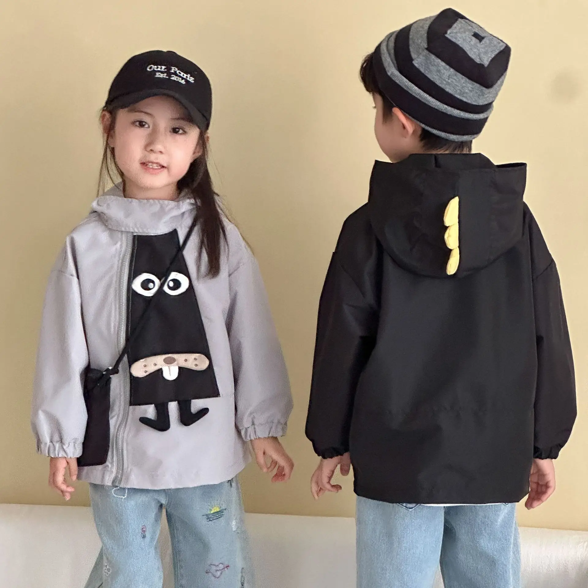 Otoño bebé niñas niños abrigo Animal niño niñas chaqueta con capucha cremallera manga larga niños bebé niña prendas de vestir exteriores - imagen 3