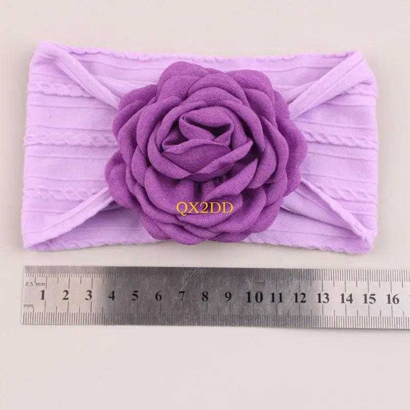 QX2D Diadema floral recién nacido – Tocado para fotos bebé - imagen 2