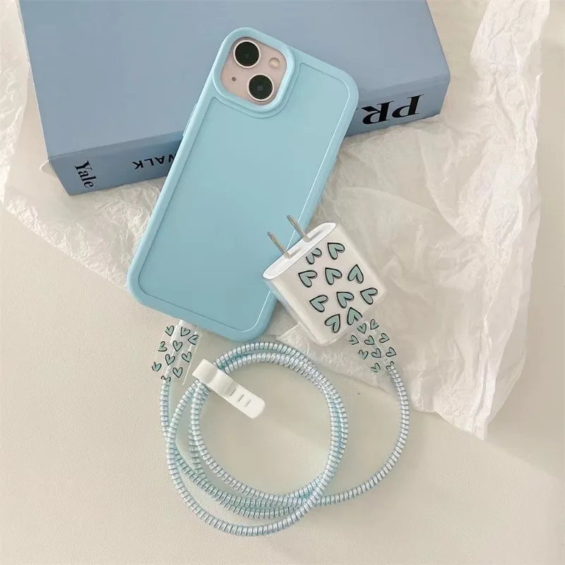 Para Iphone Ipad Cable de datos Funda protectora Cable de carga Anti rotura Adecuado para cargador de 20W Regalos para niños y niñas - imagen 5