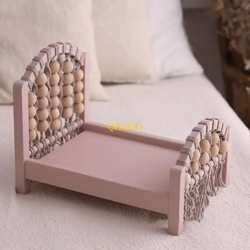 QX2D cama de madera para fotos de recién nacidos ligera - imagen 5