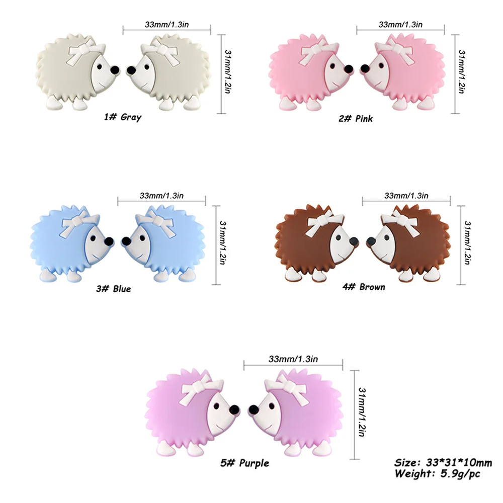 Kovict Cuentas de silicona infantiles con diseños de animales - imagen 5