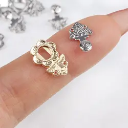 Mini hebillas de metal de 18 mm para bolsos y zapatos