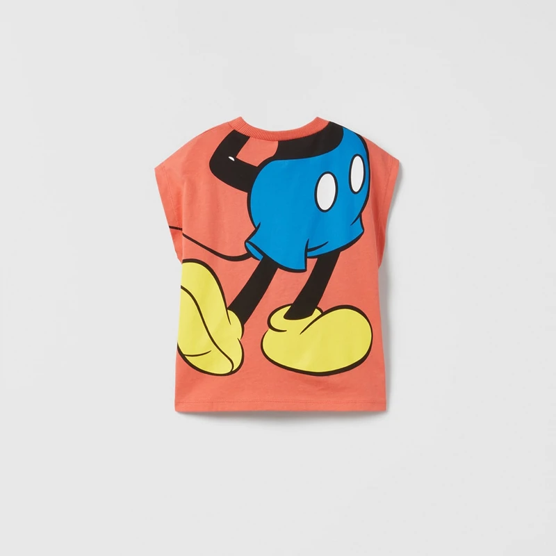 Camiseta Mickey Mouse manga corta para niño – Moda estampada verano - imagen 2